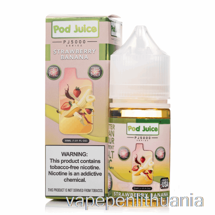 Braškių Bananų Ankšties Sultys Pj5000 - 30ml 35mg Vape Skystis